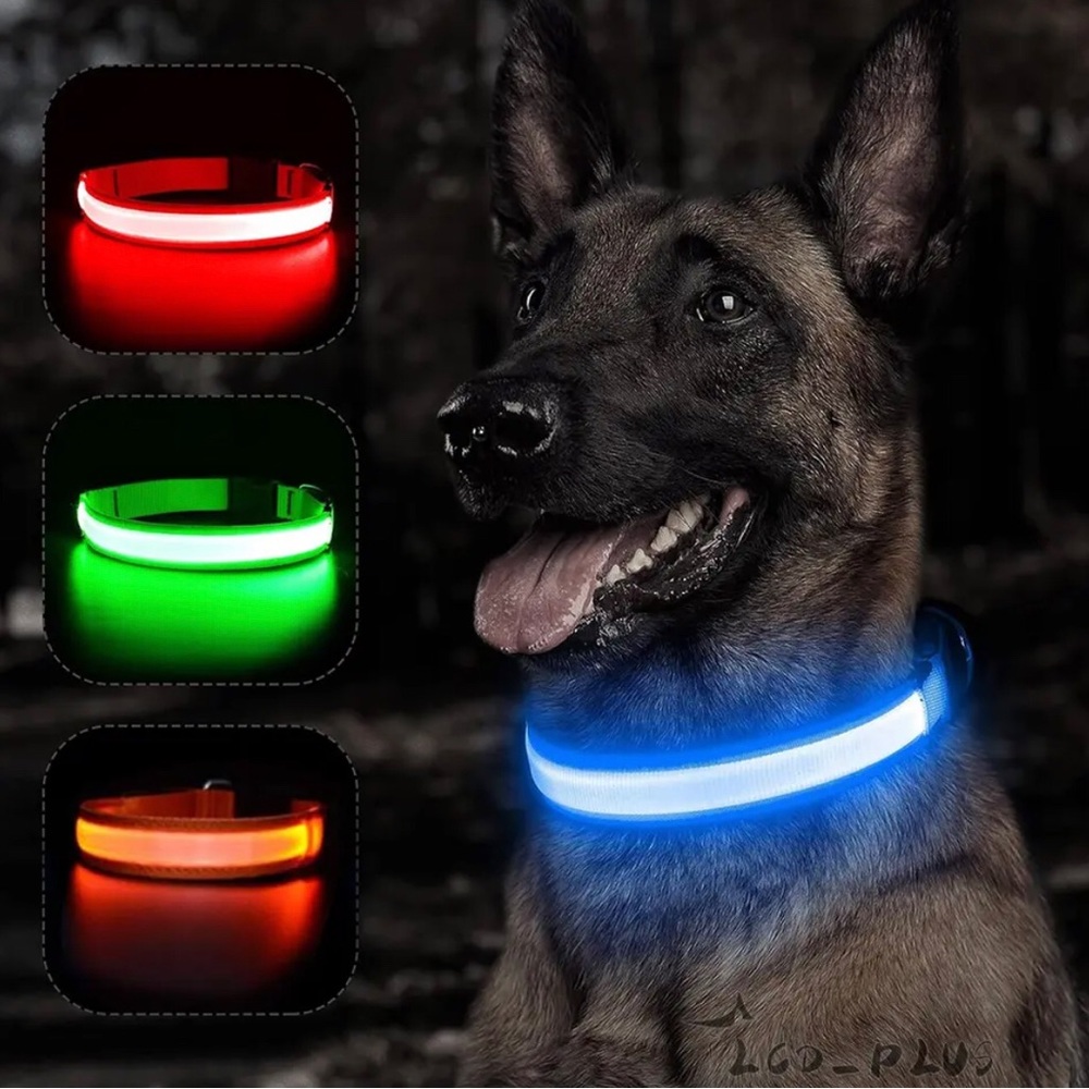 Light up LED Rechargeable Dog Pet Collars